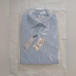Bar III Men’s Slim Fit Stretch Dress Shirt Light Blue Small 14-14.5 NWT